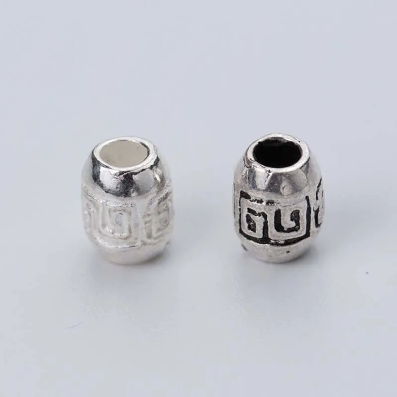 2pcs/lot 925 Sterling Silver Craft Spacer Beads 6mm Handmade Charm Silver Prayer Beads DIY Jewelry Making Bracelets Findings
2pcs/lot 925 Sterling Silver Craft Spacer Beads 6mm Handmade Charm Silver Prayer Beads DIY Jewelry Making Bracelets Findings