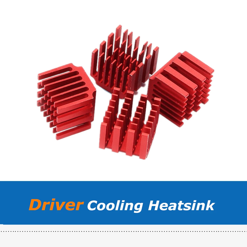 4pcs 3D Printer Parts Stepper Motor Driver Heat Sinks Red Cooling Heatsink For TMC2100 A4988 DRV8825 TMC2208 TMC2130
4pcs 3D Printer Parts Stepper Motor Driver Heat Sinks Red Cooling Heatsink For TMC2100 A4988 DRV8825 TMC2208 TMC2130