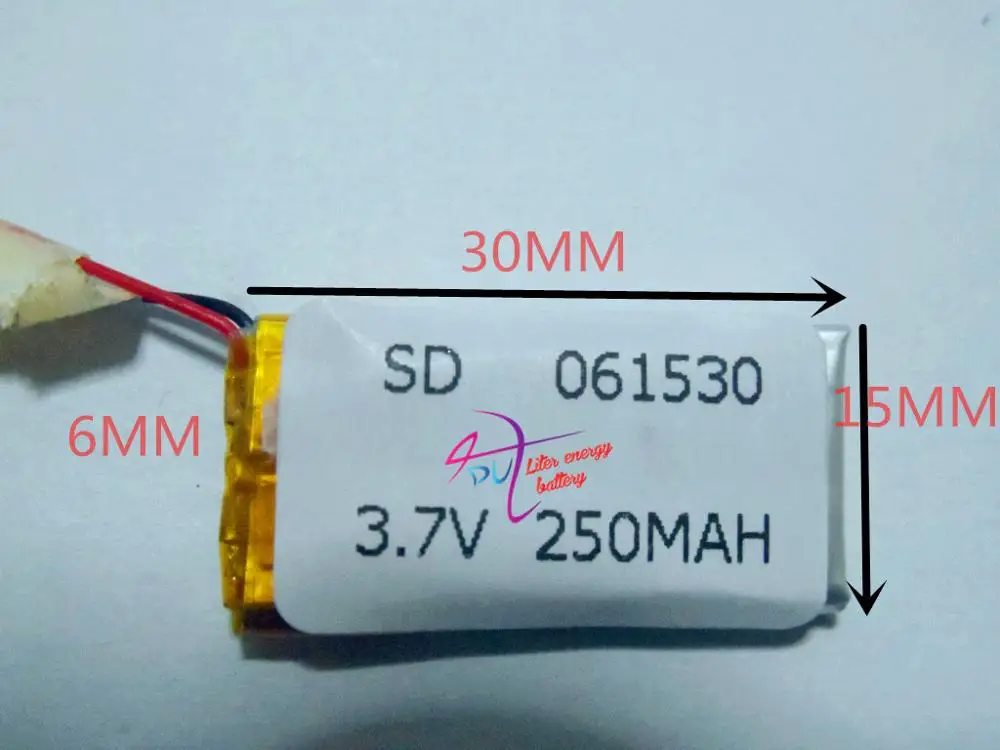 MP3 MP4 tablet battery 3.7V lithium battery 061530 601533 250MAH MP4 MP5 Voice Recorder small toys GPS 37V
MP3 MP4 tablet battery 3.7V lithium battery 061530 601533 250MAH MP4 MP5 Voice Recorder small toys GPS 37V
