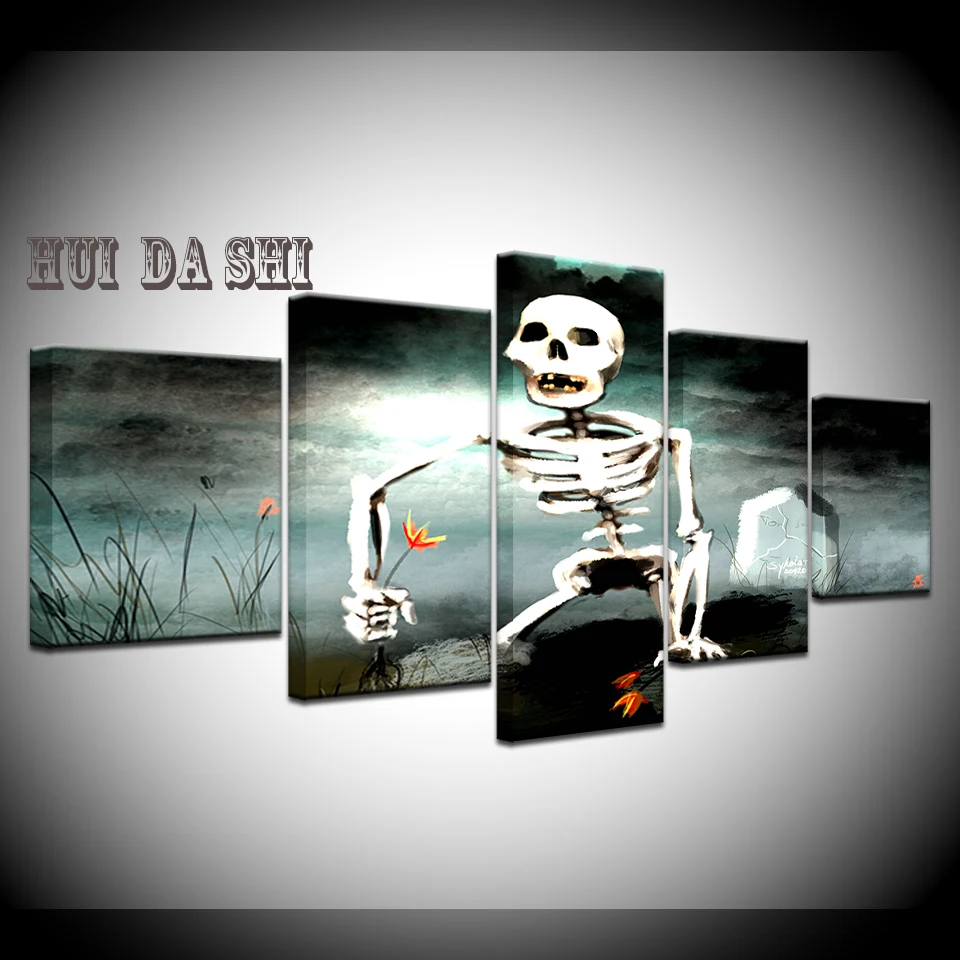 HD Poster Framework Wall Art Modern Home Decoration 5 Panel Skull Landscape Living Room Canvas Print Painting Modular Pictures
HD Poster Framework Wall Art Modern Home Decoration 5 Panel Skull Landscape Living Room Canvas Print Painting Modular Pictures