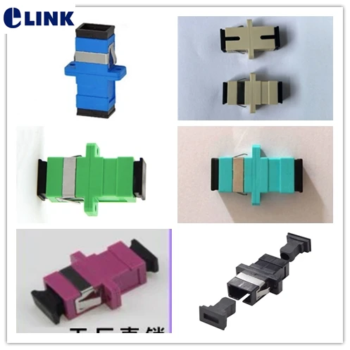 SC fibre coupler Simplex blue gray SM MM singlemode Multimode fiber optic adapter plastic housing factory supply ELINK SC-SC
SC fibre coupler Simplex blue gray SM MM singlemode Multimode fiber optic adapter plastic housing factory supply ELINK SC-SC