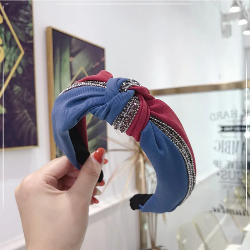 Korean New Rhinestone Hairbands Womens Hair Accessories Fashion Multicolor Knot Headband Hair Hoop for Girls Boutique Headdress
Korean New Rhinestone Hairbands Womens Hair Accessories Fashion Multicolor Knot Headband Hair Hoop for Girls Boutique Headdress