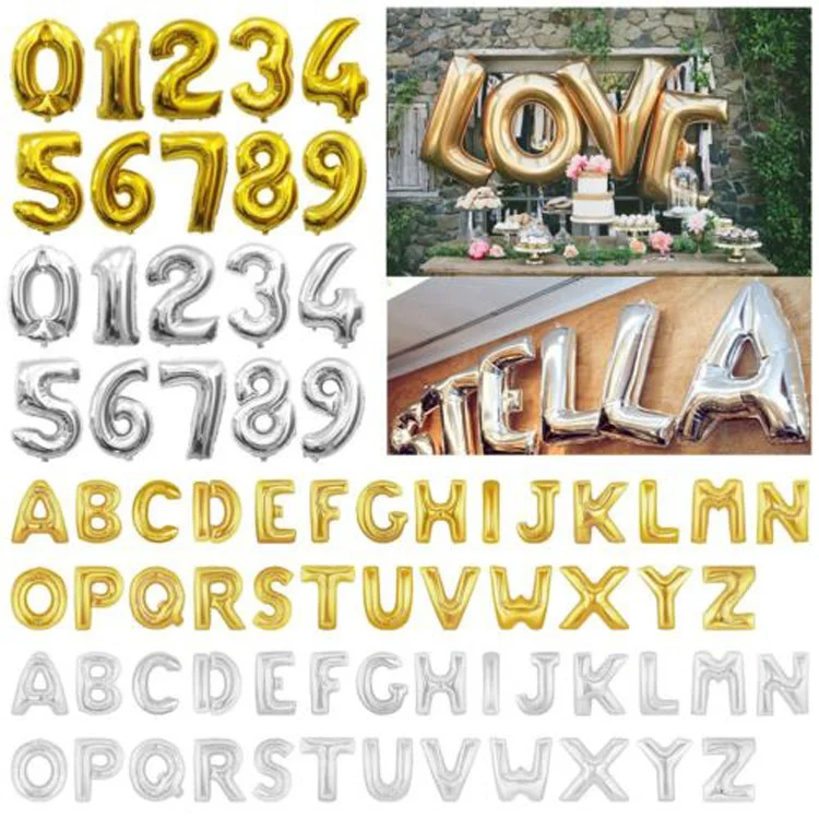 40 Inch Aluminum Foil Airballoon Number English Letter Shape Air Balloon For Birthday Wedding Decorations Helium Balloons
40 Inch Aluminum Foil Airballoon Number English Letter Shape Air Balloon For Birthday Wedding Decorations Helium Balloons