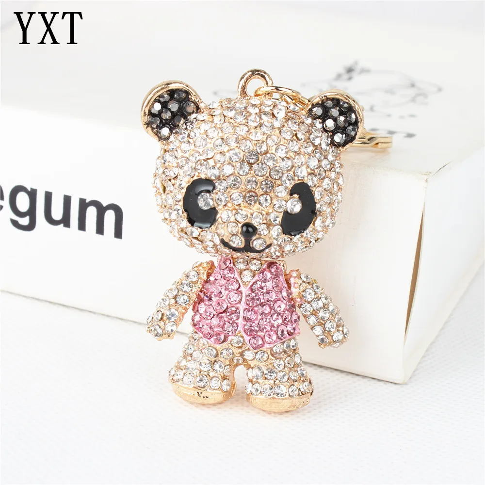 Panda Skirt Pink Arm Head Move Keyring Pendant Rhinestone Crystal Purse Bag Key chain Jewelry Birthday Party Wedding Girl Gift
Panda Skirt Pink Arm Head Move Keyring Pendant Rhinestone Crystal Purse Bag Key chain Jewelry Birthday Party Wedding Girl Gift