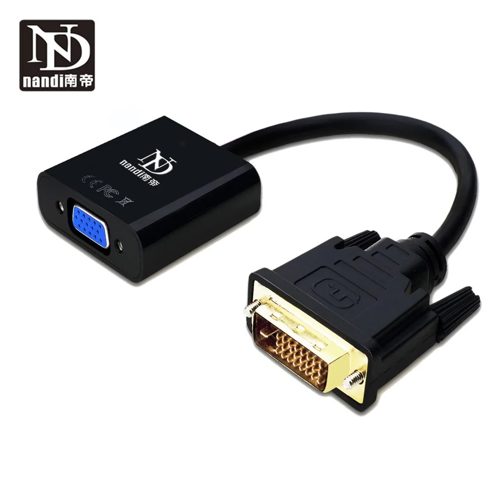 Адаптер dvi vga 24 + 1 Pin папа 15Pin гнездовой Активный Кабель r видео конвертер для