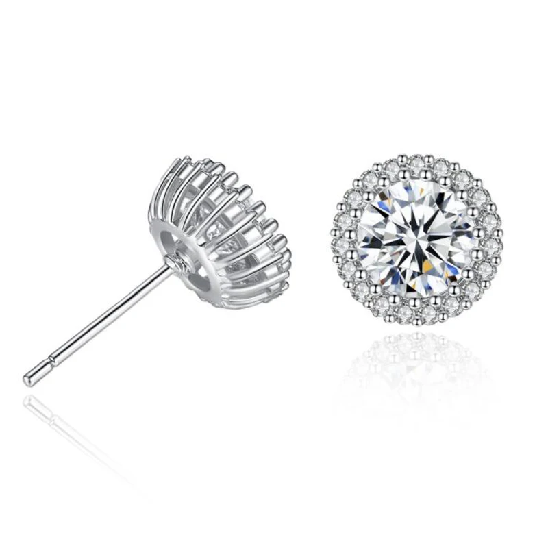 KOFSAC New Silver 925 Stud Earring Elegant Crystal Exquisite Zircon Round Earrings For Women Fine Jewelry Valentine's Day Gifts
KOFSAC New Silver 925 Stud Earring Elegant Crystal Exquisite Zircon Round Earrings For Women Fine Jewelry Valentine's Day Gifts