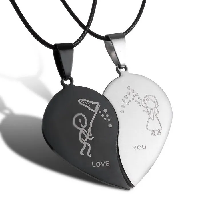 Fashion Lover necklace 2017 broken heart leather necklaces love you couple necklace lovers gift stainless steel pendant necklace
Fashion Lover necklace 2017 broken heart leather necklaces love you couple necklace lovers gift stainless steel pendant necklace
