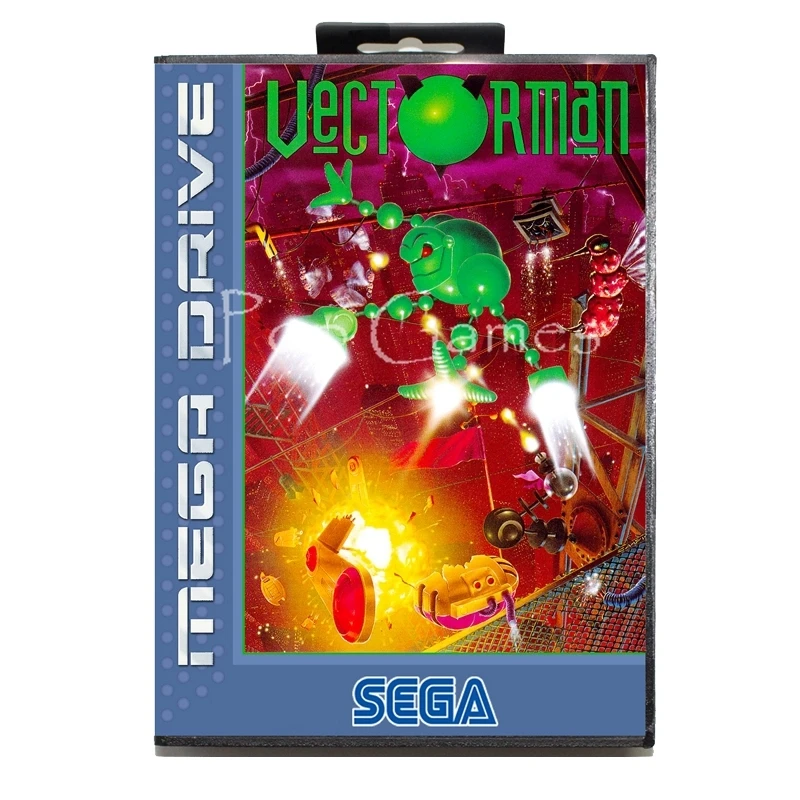 Vectorman с коробкой для 16-битной игровой карты Sega MD для Mega Drive для видеоконсоли Genesis
Vectorman с коробкой для 16-битной игровой карты Sega MD для Mega Drive для видеоконсоли Genesis