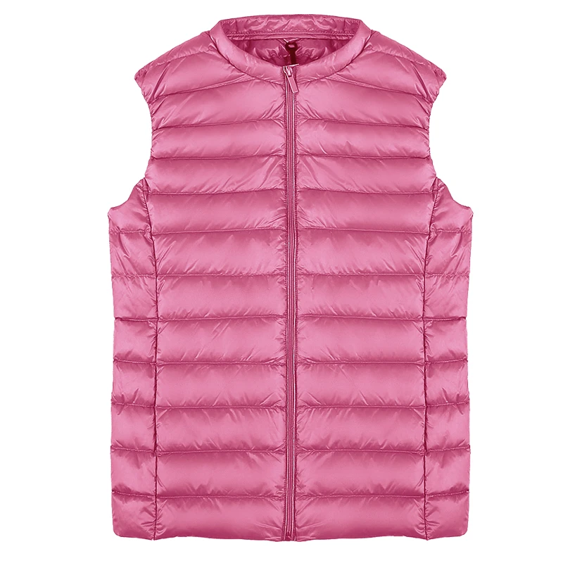 Fashion New Autumn Winter Women 81% White Duck Down Vest Women Ultra Light Down Vests Jacket Round Collar Sleeveless Coat
Fashion New Autumn Winter Women 81% White Duck Down Vest Women Ultra Light Down Vests Jacket Round Collar Sleeveless Coat