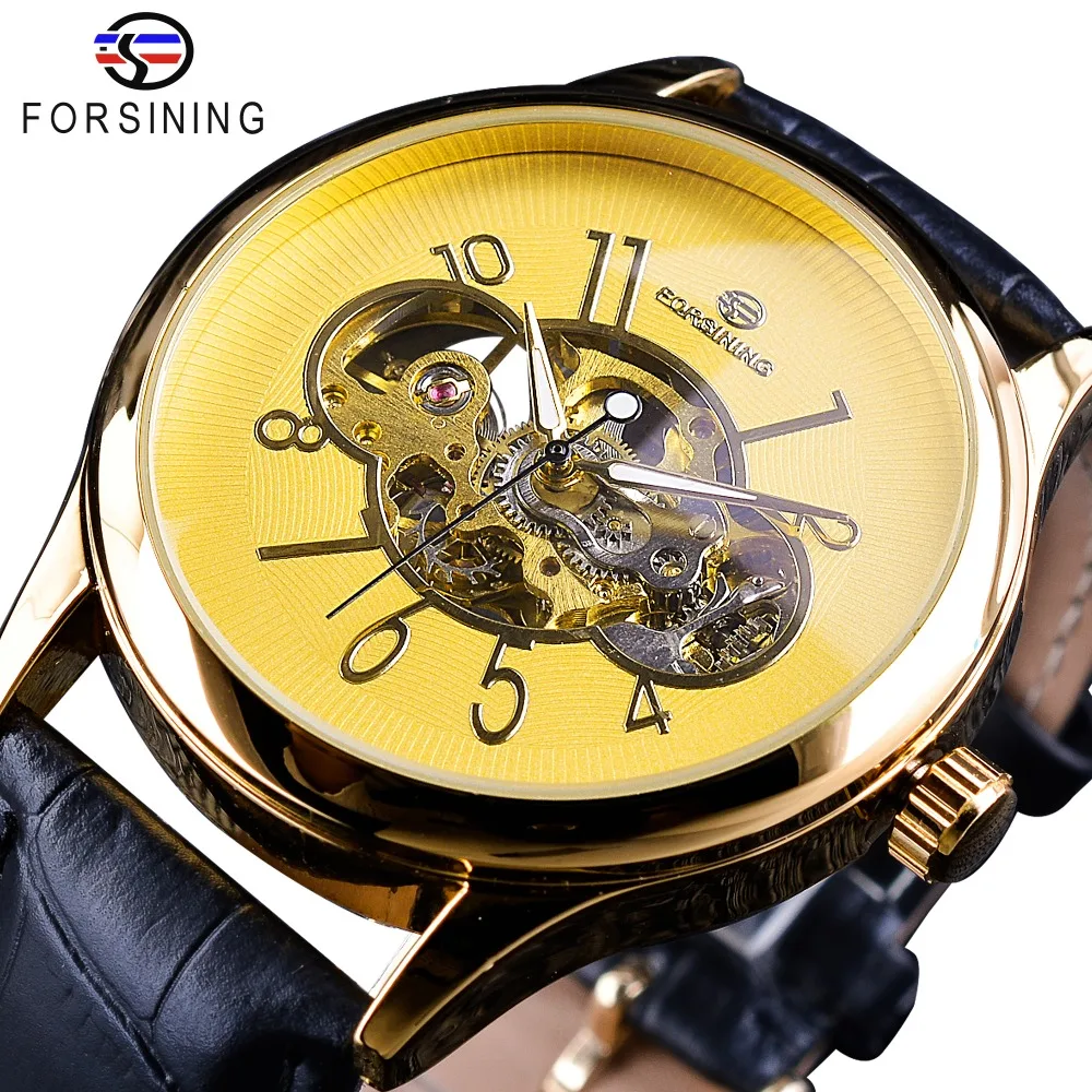 Forsining Classic Royal Skeleton Design Golden Case Transparent Open Work Men Clock Watch Top Brand Luxury Mechanical Wristwatch
Forsining Classic Royal Skeleton Design Golden Case Transparent Open Work Men Clock Watch Top Brand Luxury Mechanical Wristwatch
