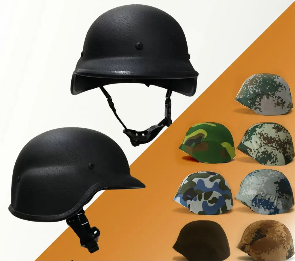 

56-62cm M88 Lv 2/3/5-integrated bulletproof helmet Metal protective helmet Patrol head protection Black/military green optional