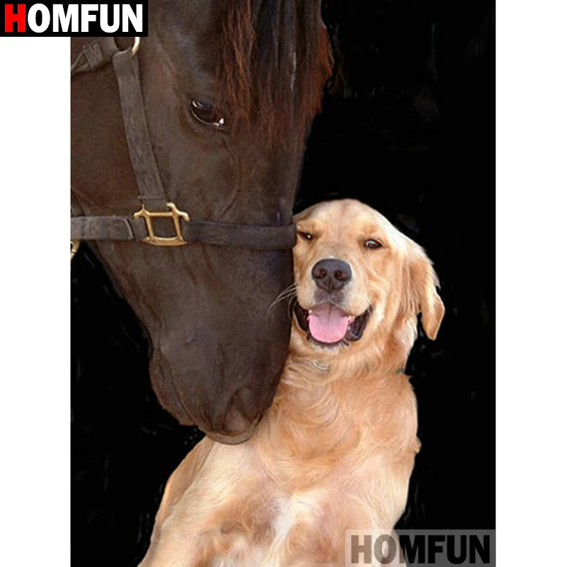 HOMFUN Full Square/Round Drill 5D DIY Diamond Painting "Animal dog horse" Embroidery Cross Stitch 5D Home Decor Gift A17832
HOMFUN Full Square/Round Drill 5D DIY Diamond Painting "Animal dog horse" Embroidery Cross Stitch 5D Home Decor Gift A17832