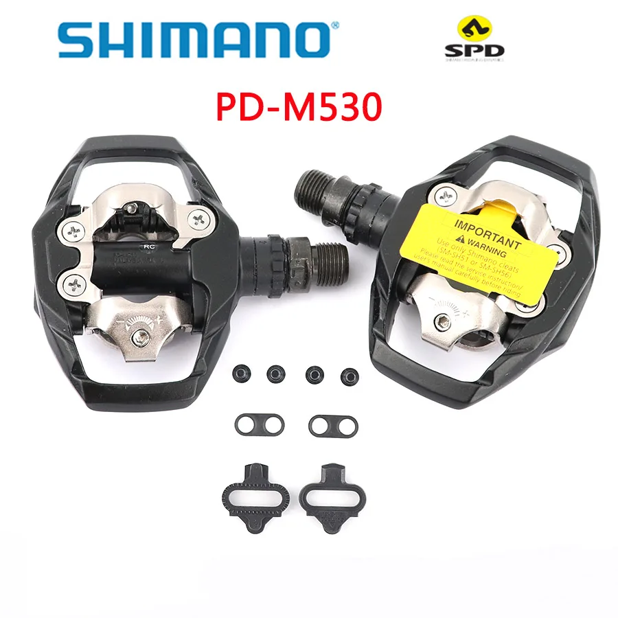 SHIMANO PD M530 педаль SPD MTB Trail без клипов педали с бутсами в комплекте SM SH51 оригинальная