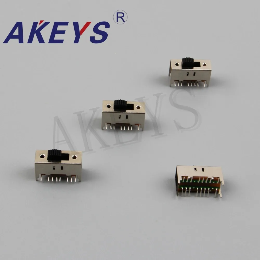 SS-43D21 4P3T Four pole three throw 3 position slide switch 16 pin DIP type with 4 fixed pin handle heights can be customized
SS-43D21 4P3T Four pole three throw 3 position slide switch 16 pin DIP type with 4 fixed pin handle heights can be customized
