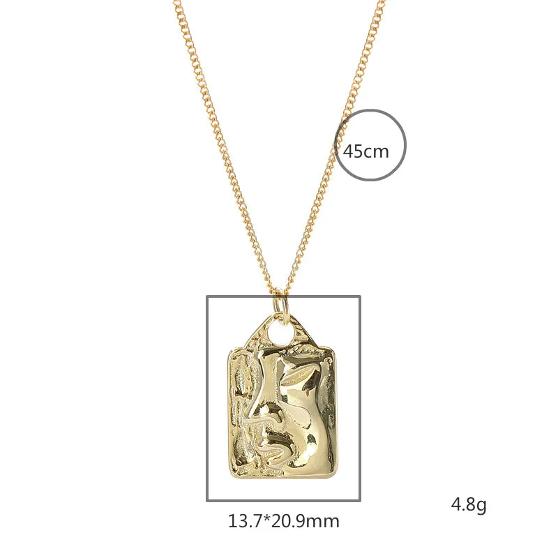 18kGold Real 925 Sterling Silver Necklace For Women Abstract Portrait Word Necklaces Pendants Fashion Fine Jewelry Flyleaf
18kGold Real 925 Sterling Silver Necklace For Women Abstract Portrait Word Necklaces Pendants Fashion Fine Jewelry Flyleaf
