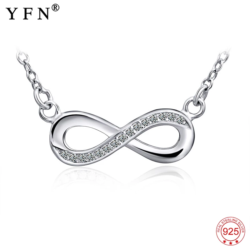 925 Sterling Silver Necklace Women Infinity Love Pendants Necklaces Women Jewelry CZ Crystal Bowknot Collares Gifts Love GNX0060
925 Sterling Silver Necklace Women Infinity Love Pendants Necklaces Women Jewelry CZ Crystal Bowknot Collares Gifts Love GNX0060