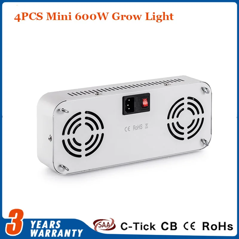 Led grow light full spectrum 600 Вт мин двойные чипы led растет свет красный/синий/белый/uv/ir для