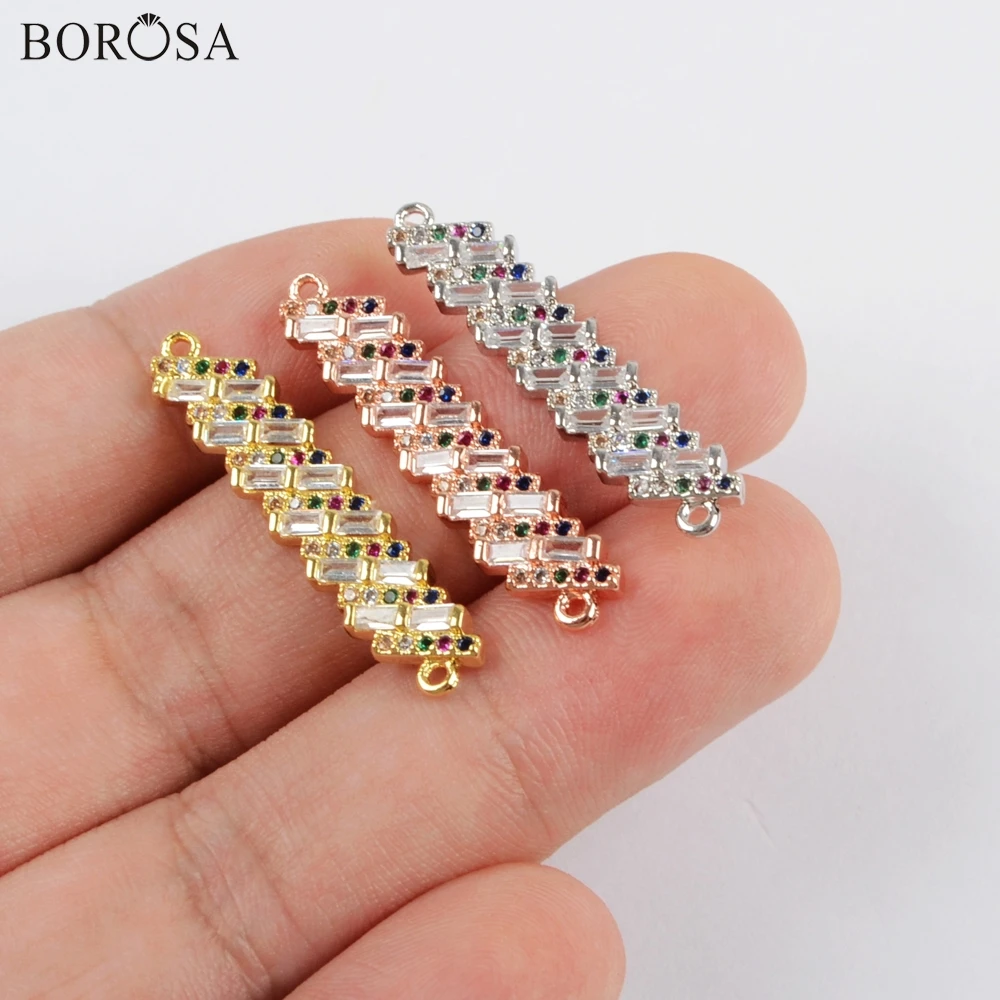 BOROSA 10/20PCS Wholesale Bar Metal CZ Micro Paved Connector 10inch Adjustable Bracelet Rainbow Charm Bracelet Jewelry WX1145-B
BOROSA 10/20PCS Wholesale Bar Metal CZ Micro Paved Connector 10inch Adjustable Bracelet Rainbow Charm Bracelet Jewelry WX1145-B