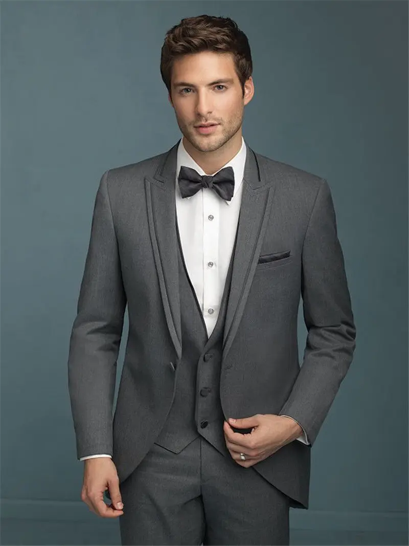 Charcoal 3 Piece Men's Wedding Suits Slim Fit Groom Tuxedo Prom Best Men Business Prom Custom Made Suits A0104
Charcoal 3 Piece Men's Wedding Suits Slim Fit Groom Tuxedo Prom Best Men Business Prom Custom Made Suits A0104