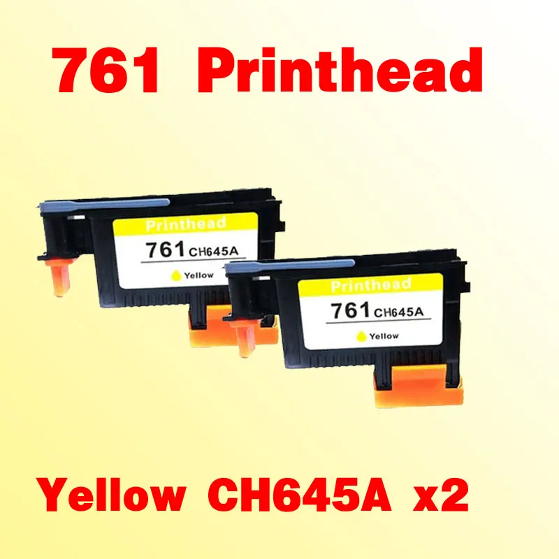 2X печатающая головка совместимая с hp 761 CH645A T7100 T7200 Желтая | Компьютеры и офис