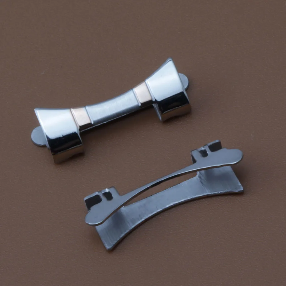 Silver with Rose gold Watchband Stainless steel solid links free Curved end Strap 14mm 15mm 16mm 17mm 18mm 19mm 20mm 21mm Fit L3
Silver with Rose gold Watchband Stainless steel solid links free Curved end Strap 14mm 15mm 16mm 17mm 18mm 19mm 20mm 21mm Fit L3