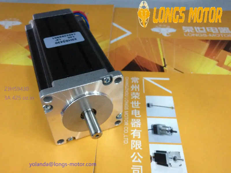 Stepper Motor Nema23 23HS9430 425oz.in 3.0A 112MM motor length CNC Router Engraving machine LONGS MOTOR
Stepper Motor Nema23 23HS9430 425oz.in 3.0A 112MM motor length CNC Router Engraving machine LONGS MOTOR