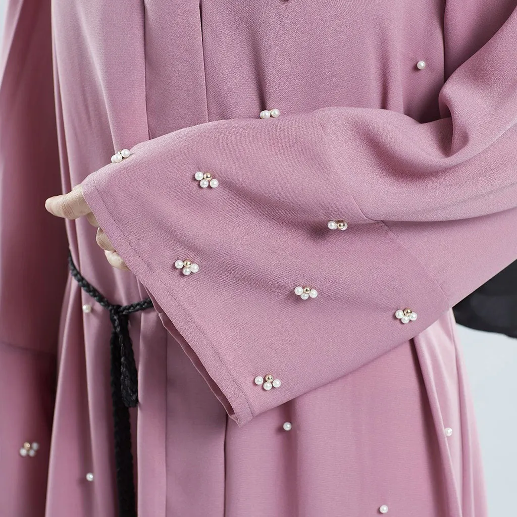 Women Casual Party Dress Ladies Fashion Dubai Front Open Abaya Pearl Muslim Women OrganzaCocktail Dress Cardigan
Women Casual Party Dress Ladies Fashion Dubai Front Open Abaya Pearl Muslim Women OrganzaCocktail Dress Cardigan