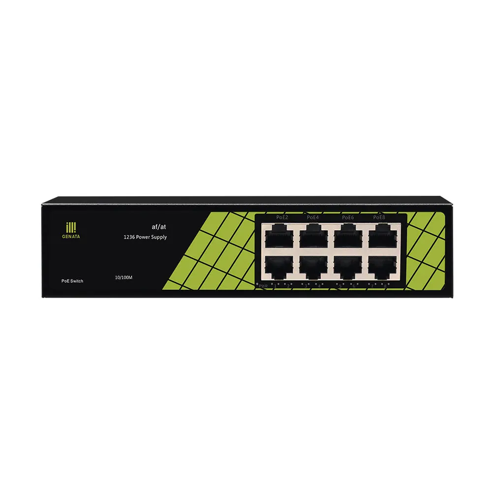 Фабрика 10/100Mpbs 8 Порт промышленный ethernet умная сеть POE переключатель для камеры