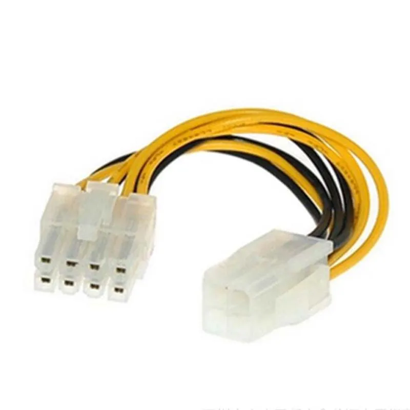 50pcs CPU Power Supply Cable Connector 4pin Power to 8pin Extension Cable 4P to 8P Extension Cable
50pcs CPU Power Supply Cable Connector 4pin Power to 8pin Extension Cable 4P to 8P Extension Cable