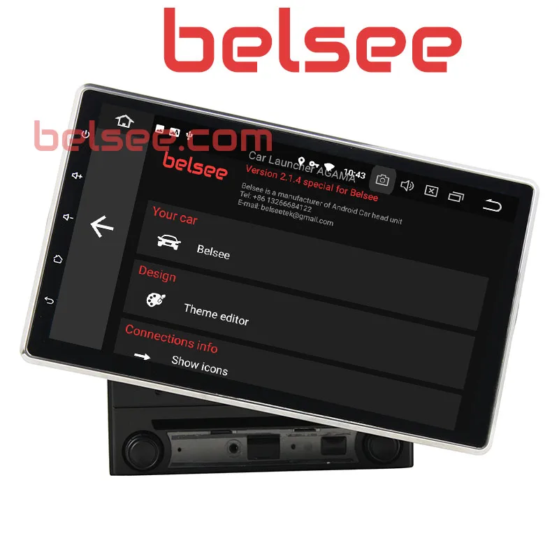 Автомагнитола Belsee 2 Din 10 1 дюйма IPS сенсорный экран 4 Гб Android 8 0|Автомагнитолы| |