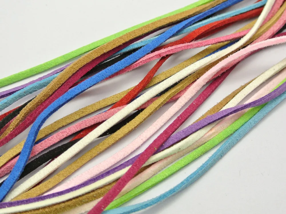 12 Meter Mixed Color Faux Suede Flat Leather Cord Lace String 3mm Handmade jewelry decorative accessories
12 Meter Mixed Color Faux Suede Flat Leather Cord Lace String 3mm Handmade jewelry decorative accessories