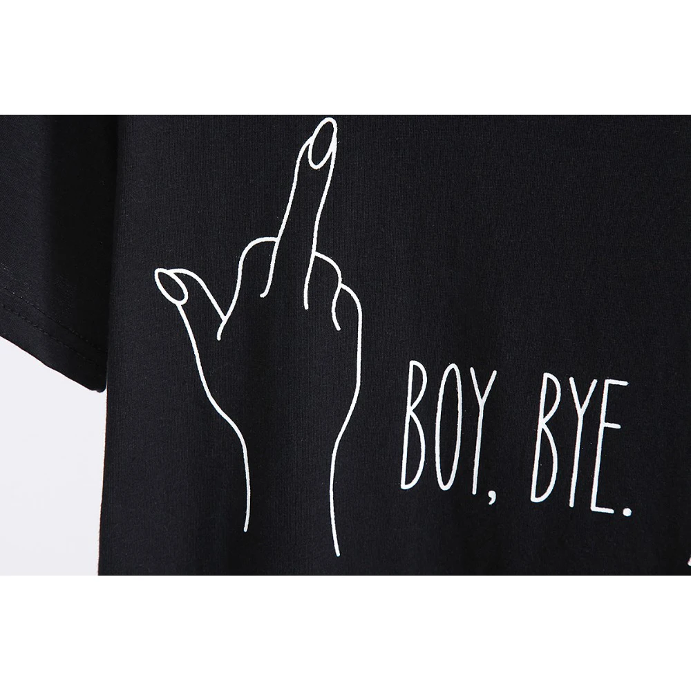 1PC Fashion 2018New Casual Women BOY BYE Letter Printing Shirt Women Tops Casual Brand Shirt Women Clothing Shirt Free Shiping
1PC Fashion 2018New Casual Women BOY BYE Letter Printing Shirt Women Tops Casual Brand Shirt Women Clothing Shirt Free Shiping