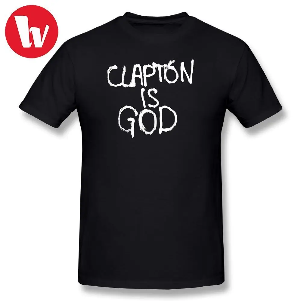 Eric Clapton Music Tee Shirt Clapton is God - White On Black Plus Size T Shirt 2018 Men Fashion T-Shirt Beach Casual Tee Shirts
Eric Clapton Music Tee Shirt Clapton is God - White On Black Plus Size T Shirt 2018 Men Fashion T-Shirt Beach Casual Tee Shirts