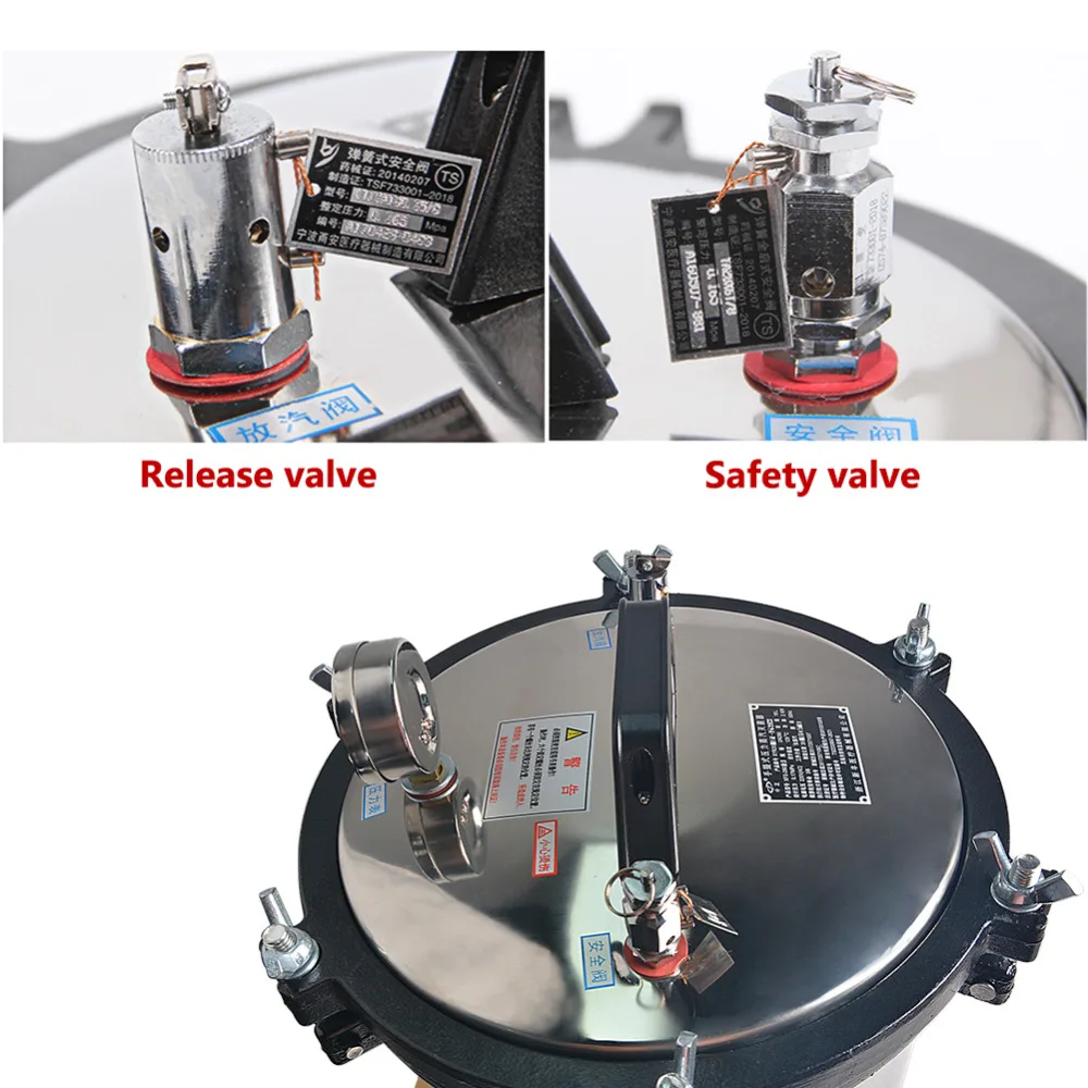 18L XFS-280A Portable Stainless Steel Heating Autoclave High Pressure Sterilizer
18L XFS-280A Portable Stainless Steel Heating Autoclave High Pressure Sterilizer