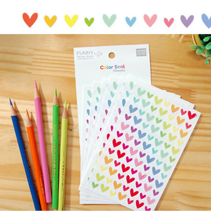 6Pcs/set Kawaii Diary Decoration Scrapbooking Love Dot Starts Stickers Transparent Paper Stationery Planner Diary Stickers
6Pcs/set Kawaii Diary Decoration Scrapbooking Love Dot Starts Stickers Transparent Paper Stationery Planner Diary Stickers