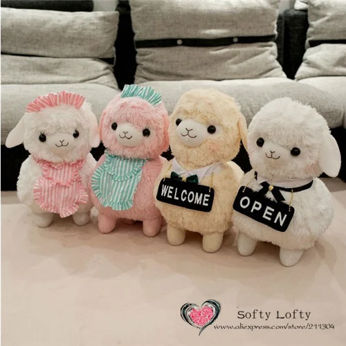 Free shipping Alpaca plush toys 45cm maid Style 1pc Retail kasso cute warm stuffed animals cafe coffee shop opening gifts
Free shipping Alpaca plush toys 45cm maid Style 1pc Retail kasso cute warm stuffed animals cafe coffee shop opening gifts
