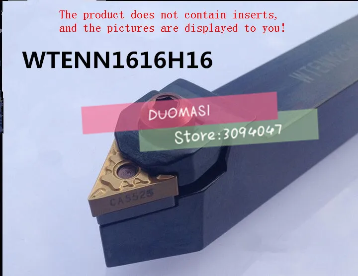 WTENN1616H16 CNC turning tool holder, External turning tools,W type Holder, CNC Lathe cutting tools for TNMG160404/08 Inserts
WTENN1616H16 CNC turning tool holder, External turning tools,W type Holder, CNC Lathe cutting tools for TNMG160404/08 Inserts