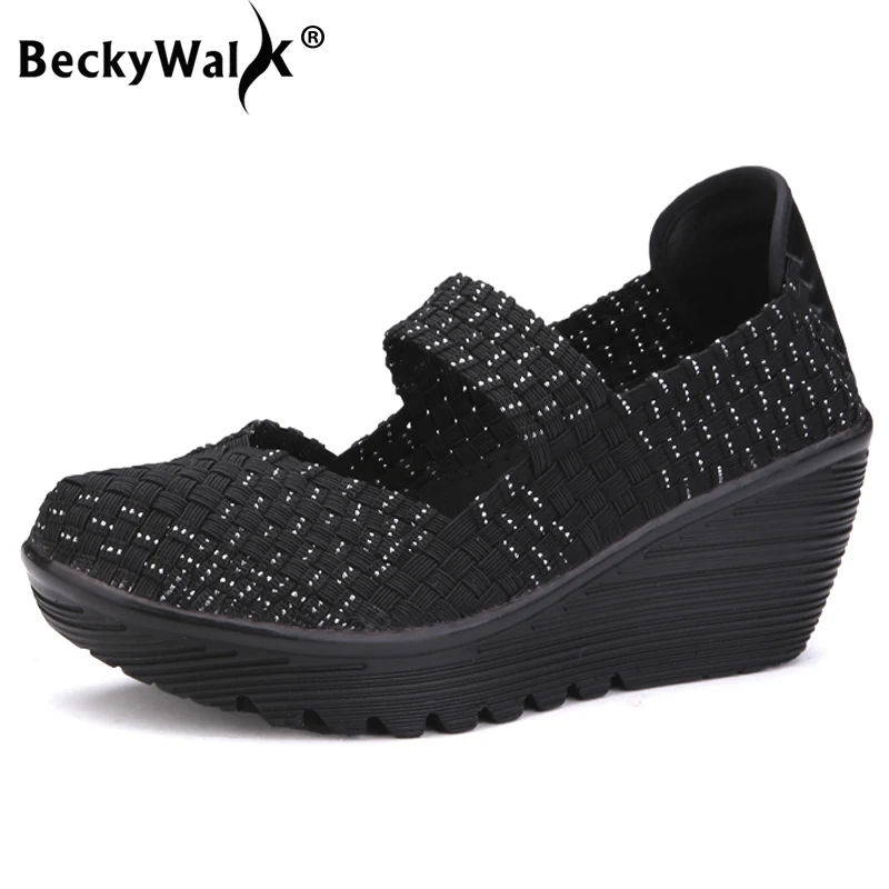 Босоножки BeckyWalk женские на платформе, плетеные туфли на плоской подошве, обувь на танкетке, разные цвета, WSH2898, весна-лето
Босоножки BeckyWalk женские на платформе, плетеные туфли на плоской подошве, обувь на танкетке, разные цвета, WSH2898, весна-лето