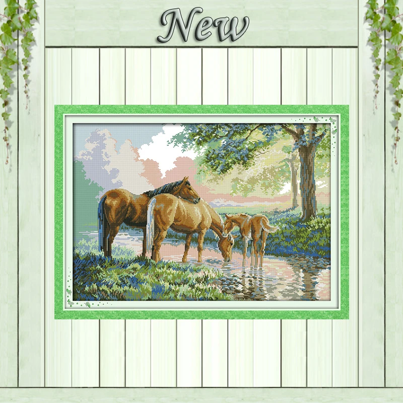 Horse family In the forest,Pattern Printed on canvas DMC 11CT 14CT Cross Stitch kits,Needlework Set Embroidery,Animal Home Decor
Horse family In the forest,Pattern Printed on canvas DMC 11CT 14CT Cross Stitch kits,Needlework Set Embroidery,Animal Home Decor
