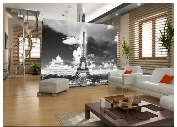 Индивидуальные 3d фотообои для стен 3 d настенные фрески Эйфелева башня в Париже