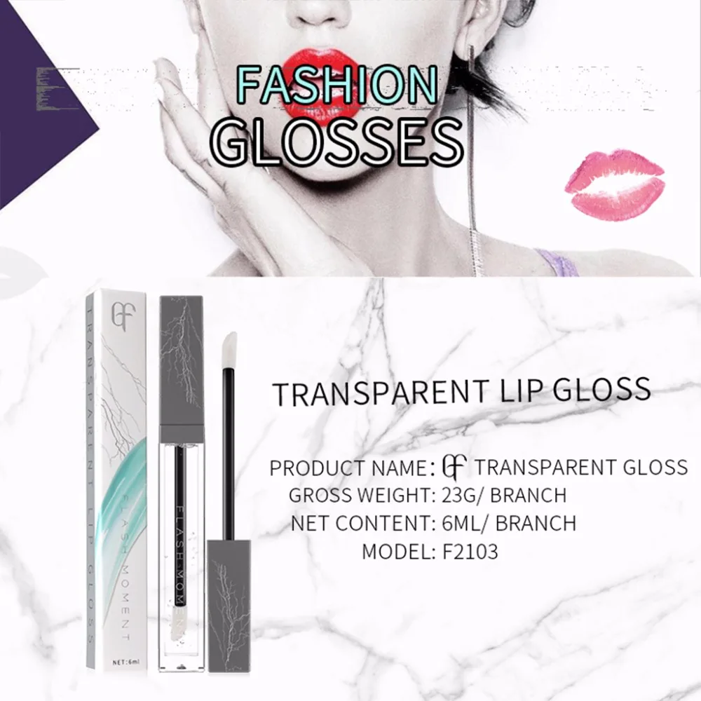 Flash Moment Moisturizing Transparent Lip Gloss Long Lasting Waterproof Makeup 
Flash Moment Moisturizing Transparent Lip Gloss Long Lasting Waterproof Makeup