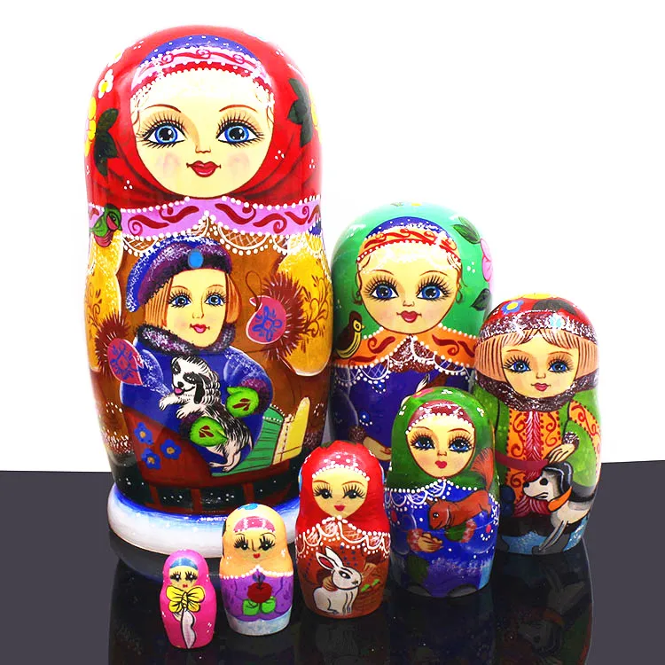 7pcs/set Wooden Matryoshka Set Russian Dolls Kids Toy Nesting Dolls Hand Painted Home Decoration Birthday Gifts
7pcs/set Wooden Matryoshka Set Russian Dolls Kids Toy Nesting Dolls Hand Painted Home Decoration Birthday Gifts