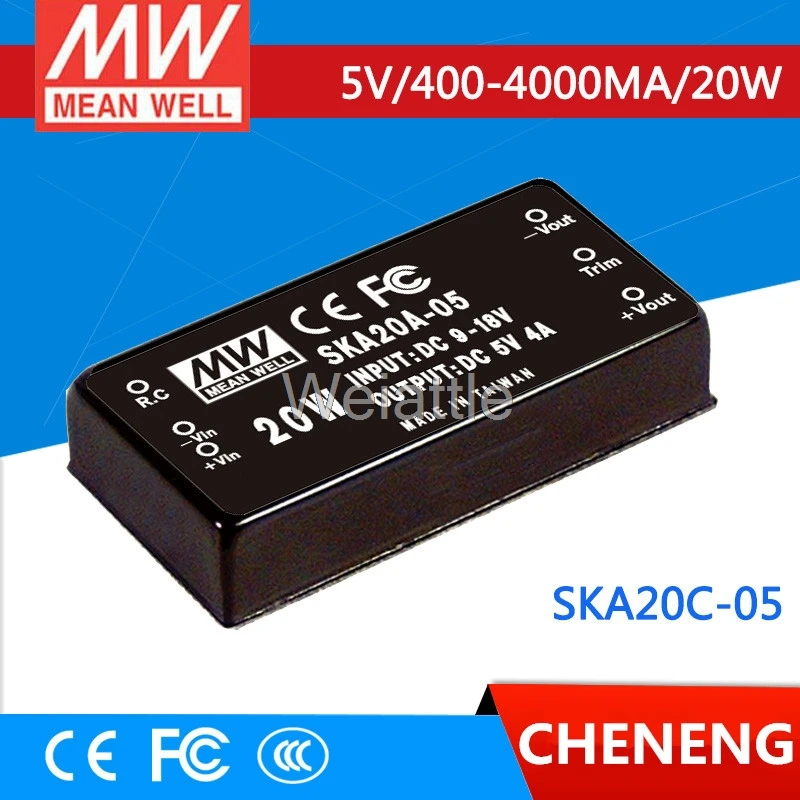 MEAN WELL оригинальный SKA20C-05 5В 4000ма meanwell SKA20 5В 20Вт DC-DC Регулируемый одновыходной преобразователь
MEAN WELL оригинальный SKA20C-05 5В 4000ма meanwell SKA20 5В 20Вт DC-DC Регулируемый одновыходной преобразователь