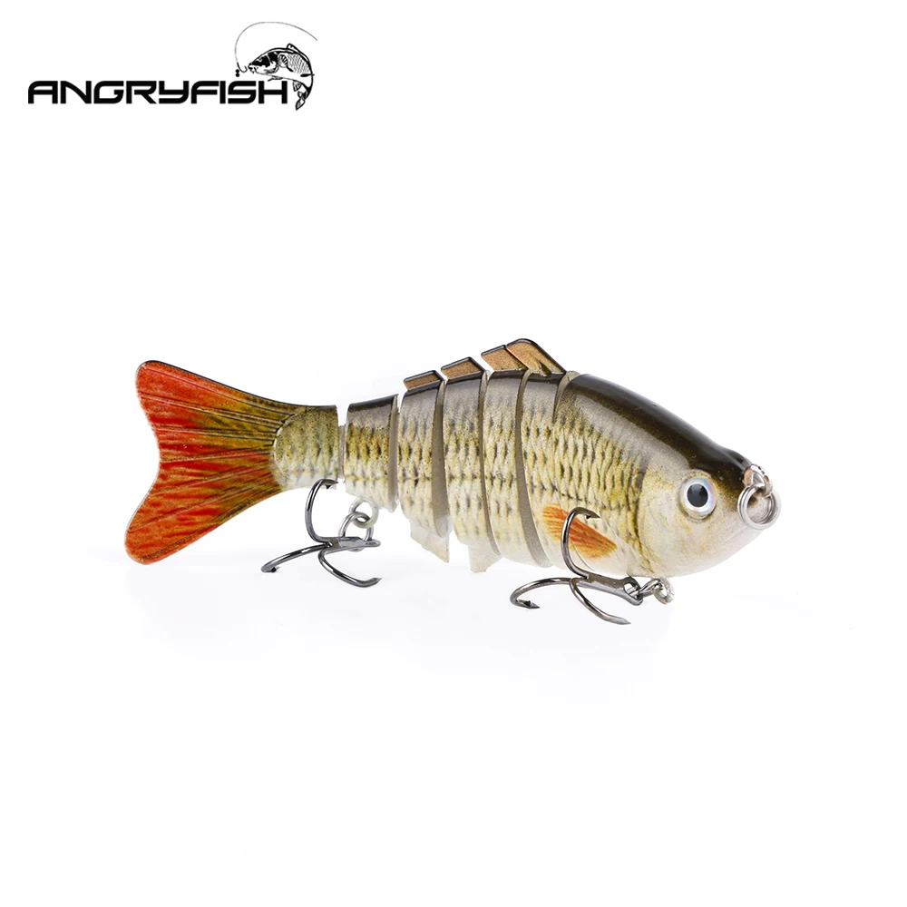 ANGRYFISH искусственная рыболовная приманка 1 шт. 80 мм 7 9 г 6 сегментов Реалистичная