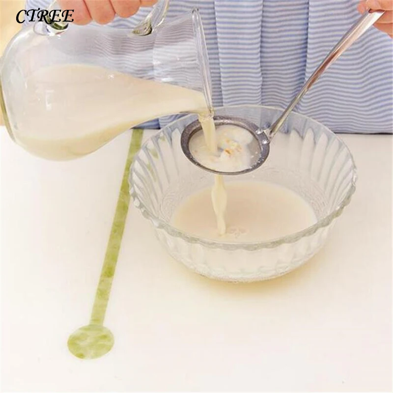 CTREE 1 Pcs Stainless Steel Fine Mesh Strainer Colander Flour Sieve Handle Juice Tea Strainer Kitchen Cooking Tools Utensil C455
CTREE 1 Pcs Stainless Steel Fine Mesh Strainer Colander Flour Sieve Handle Juice Tea Strainer Kitchen Cooking Tools Utensil C455