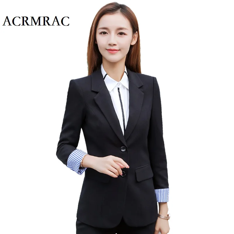 ACRMRAC Women's suits New Solid color Slim Flanging jacket pants Business OL Formal Pants Suits
ACRMRAC Women's suits New Solid color Slim Flanging jacket pants Business OL Formal Pants Suits