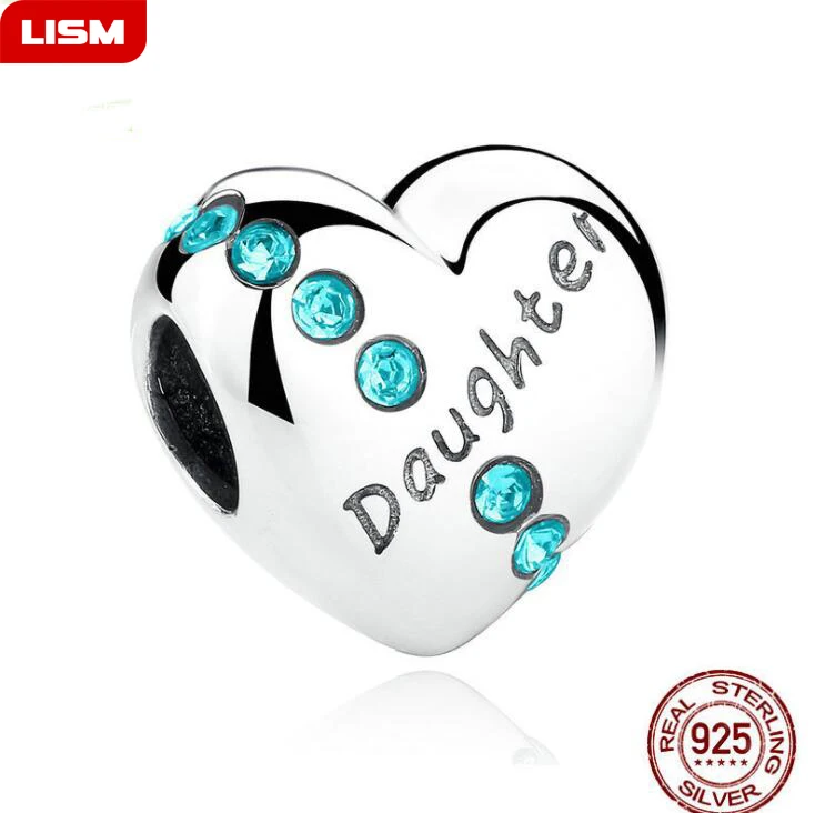 New Design Authentic Lovely Daughter Blue Zircon Pendant Bead Fit Original Bracelets 925 Sterling Silver Jewelry Gift
New Design Authentic Lovely Daughter Blue Zircon Pendant Bead Fit Original Bracelets 925 Sterling Silver Jewelry Gift