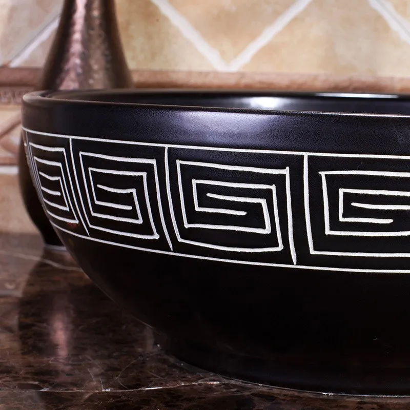 Jingdezhen ceramic art basin washbasin fashion washbasin balcony washbasin JS-13058
Jingdezhen ceramic art basin washbasin fashion washbasin balcony washbasin JS-13058