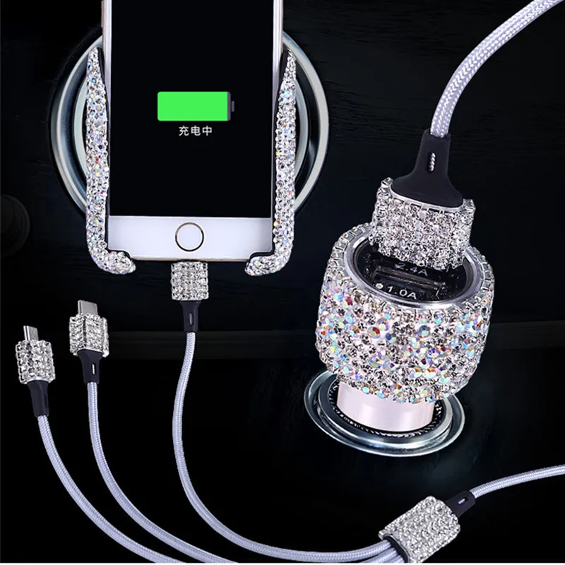 Автомобильное зарядное устройство с двумя USB-разъемами, со стразами, украшение для автомобиля ручной работы, кабели для быстрой зарядки и пе...
Автомобильное зарядное устройство с двумя USB-разъемами, со стразами, украшение для автомобиля ручной работы, кабели для быстрой зарядки и пе...