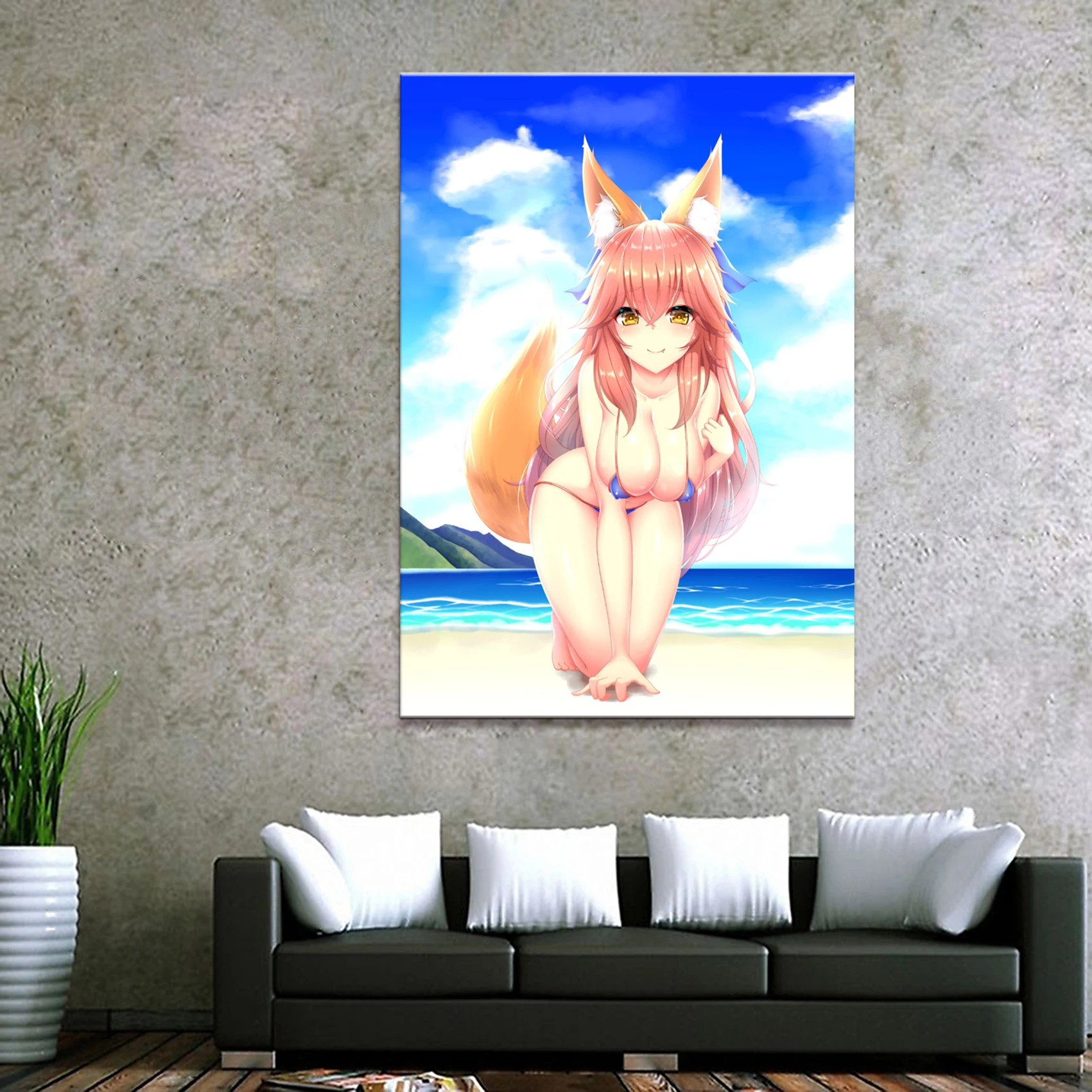 Домашний декор холст 1 штука милые сексуальные аниме Fate Grand Order Tamamo no Mae